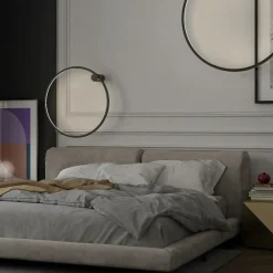 Sklep Kaja Obręcz ścienna, ledowy ring ⌀60 LP-999/1W S BK MIRROR | Kaja