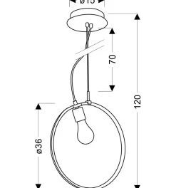 Flash Sale Obręcz LED na regulowanym zwisie A0024-320 SKIROS | Kaja Oświetlenie Żyrandole Nowoczesne