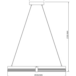 Cheap Obręcz LED ze złotymi elementami LP-0407/1P M BK TRIANGLE PLUM | Kaja Żyrandole Nowoczesne