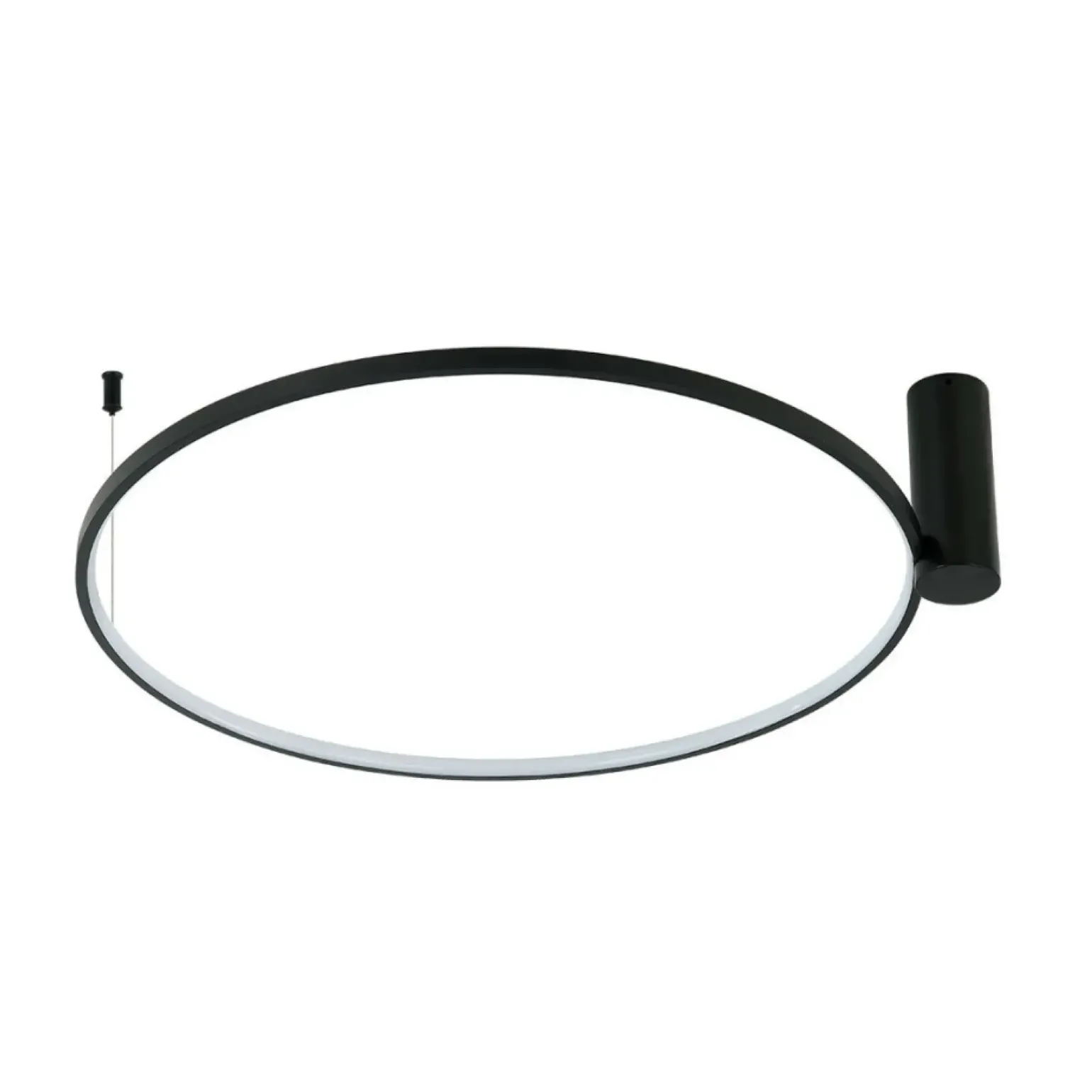 Shop Obręcz ze światłem LED 3000K ⌀60cm LP-909/1C S BK RING | Kaja Żyrandole Nowoczesne