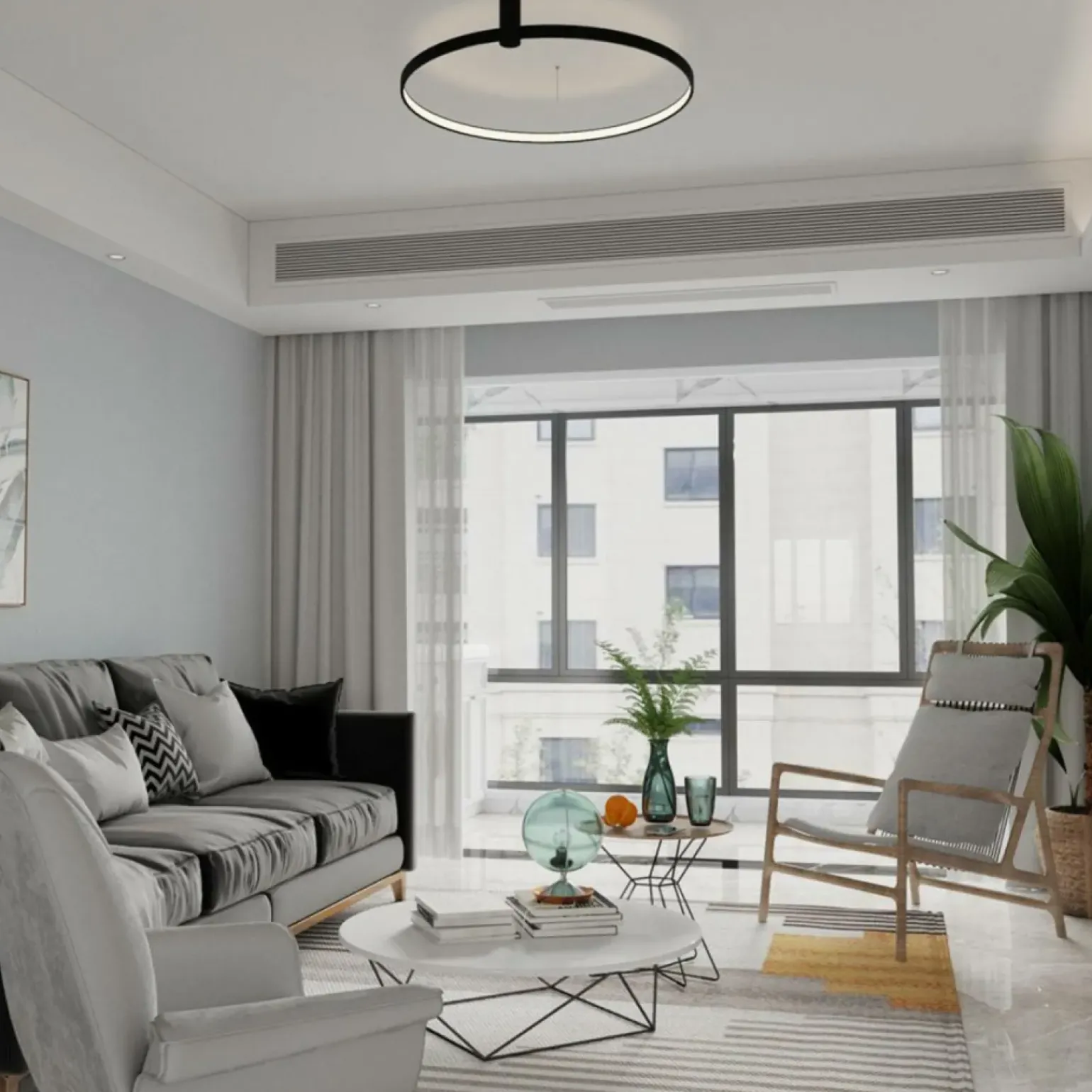 Shop Obręcz ze światłem LED 3000K ⌀60cm LP-909/1C S BK RING | Kaja Żyrandole Nowoczesne