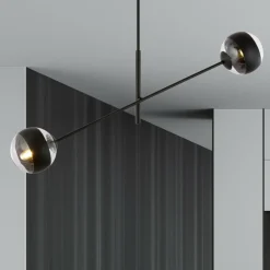 Discount Obrotowa lampa sufitowa, dwa klosze 1168/2 LINEAR | Kaja Oświetlenie Żyrandole Nowoczesne