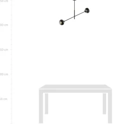 Discount Obrotowa lampa sufitowa, dwa klosze 1168/2 LINEAR | Kaja Oświetlenie Żyrandole Nowoczesne