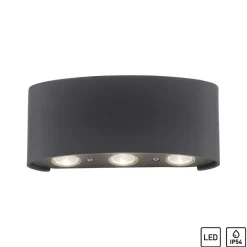 Sklep Kaja Ogrodowy kinkiet LED świecący góra-dół 9488-13 z serii CARLO | Kaja