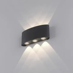 Sklep Kaja Ogrodowy kinkiet LED świecący góra-dół 9488-13 z serii CARLO | Kaja