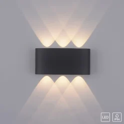 Sklep Kaja Ogrodowy kinkiet LED świecący góra-dół 9488-13 z serii CARLO | Kaja