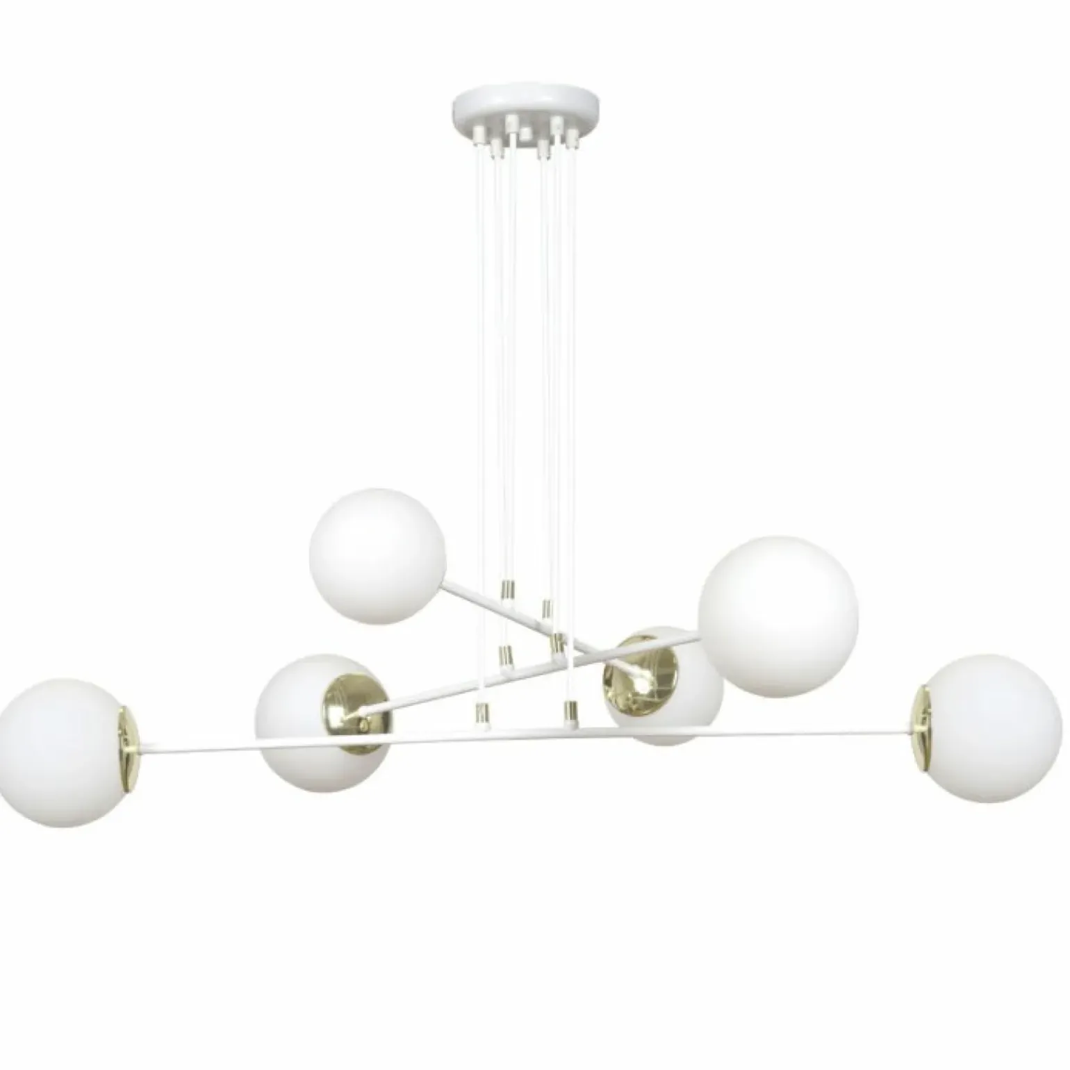 Cheap Okazała biała lampa wisząca z dużym gwintem 967/6 | Kaja Oświetlenie Żyrandole Nowoczesne