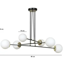 Cheap Okazała biała lampa wisząca z dużym gwintem 967/6 | Kaja Oświetlenie Żyrandole Nowoczesne