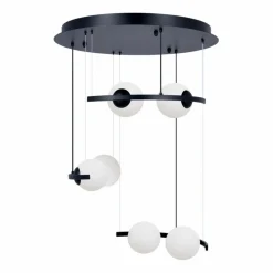 Flash Sale Okazała, czarna lampa wisząca na antresolę ZM 5017 HELIX | Kaja Żyrandole Nowoczesne