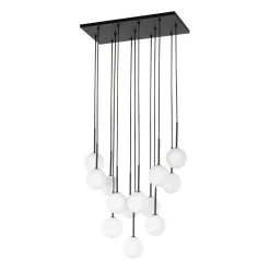 Best Sale Okazała, czarno-biała lampa wisząca TK 10079 MARTIN WHITE | Kaja Żyrandole Nowoczesne