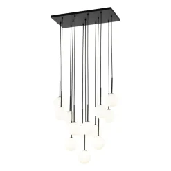 Best Sale Okazała, czarno-biała lampa wisząca TK 10079 MARTIN WHITE | Kaja Żyrandole Nowoczesne