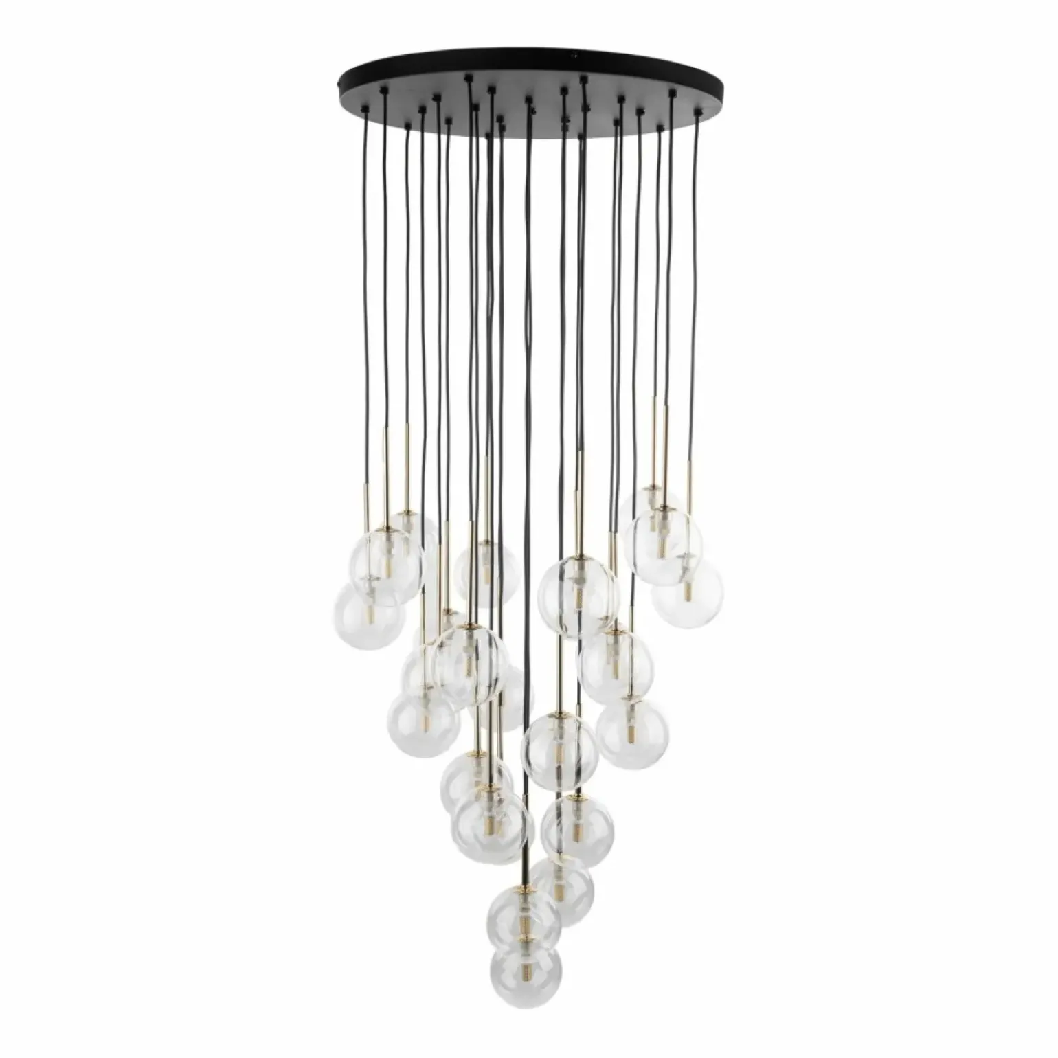 Best Sale Okazała lampa na klatkę schodową TK 10099 NILOS BLACK GOLD | Kaja Żyrandole Nowoczesne