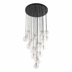 Best Sale Okazała lampa na klatkę schodową TK 10099 NILOS BLACK GOLD | Kaja Żyrandole Nowoczesne