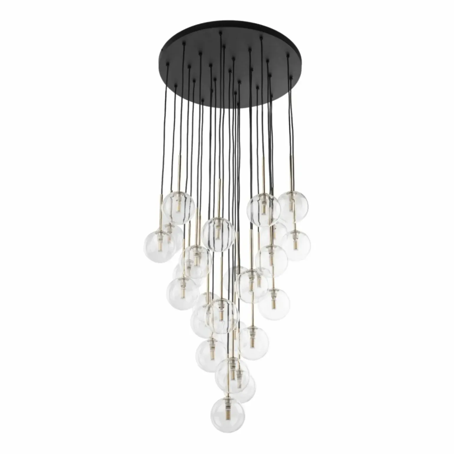 Best Sale Okazała lampa na klatkę schodową TK 10099 NILOS BLACK GOLD | Kaja Żyrandole Nowoczesne