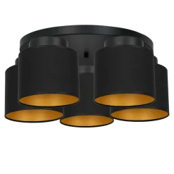 Store Okazała lampa sufitowa z dekoracyjnymi abażurami LX 3180 z serii FRODI Żyrandole Nowoczesne