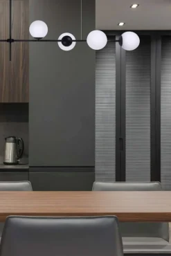 Store Okazała lampa sufitowa z matowymi kloszami K-4738 | Kaja Oświetlenie Żyrandole Nowoczesne