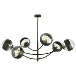 Fashion Okazała lampa sufitowa z ozdobnymi kloszami 1101/6 HUNTER | Kaja Żyrandole Nowoczesne