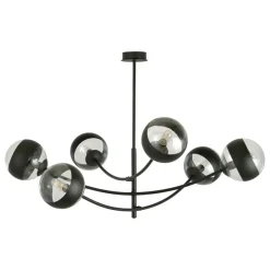 Fashion Okazała lampa sufitowa z ozdobnymi kloszami 1101/6 HUNTER | Kaja Żyrandole Nowoczesne