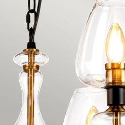 Sklep Kaja Okazała lampa wisząca, kolor mosiądzu DL-ARMAND8-AB z serii ARMAND