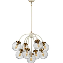 Hot Okazała lampa wisząca, kolor kremowy DL-COSMOS9 z serii COSMOS Żyrandole Nowoczesne