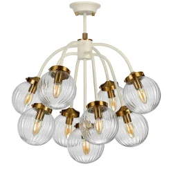 Hot Okazała lampa wisząca, kolor kremowy DL-COSMOS9 z serii COSMOS Żyrandole Nowoczesne