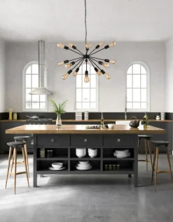 Store Okazała lampa wisząca na 15 żarówek, do salonu 9733 | Kaja Oświetlenie Żyrandole Nowoczesne