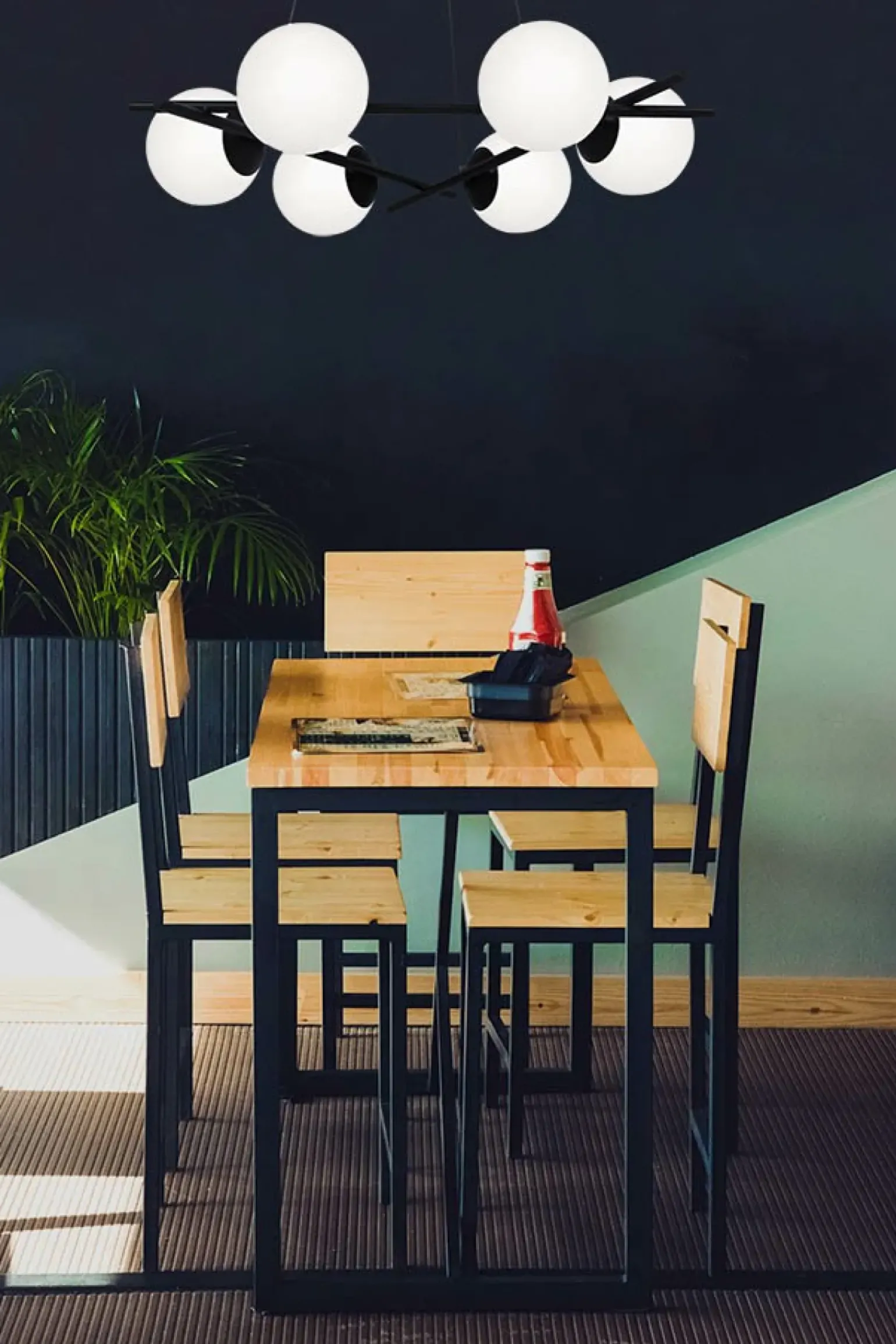 Hot Okazała lampa wisząca na trójkątnej podstawie K-4967 | Kaja Żyrandole Nowoczesne