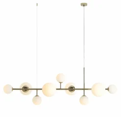 Best Okazała, złota lampa do oświetlenia stołu 1092N30 DIONE | Kaja Żyrandole Nowoczesne