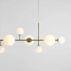 Best Okazała, złota lampa do oświetlenia stołu 1092N30 DIONE | Kaja Żyrandole Nowoczesne