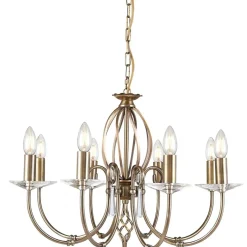 Sklep Kaja Okazała złota lampa wisząca glamour AG8-AGED-BRASS z serii AEGEAN