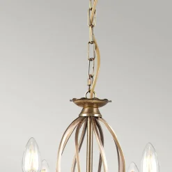 Sklep Kaja Okazała złota lampa wisząca glamour AG8-AGED-BRASS z serii AEGEAN