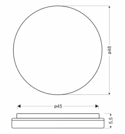 Sklep Kaja Okazały plafon sufitowy w kształcie okręgu 14-75260 z serii GANDAVA | Kaja Oświe