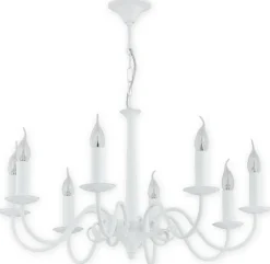 Sklep Kaja Okazały żyrandol z regulacją wysokości O2898 W8 BIA | Kaja Oświetlenie