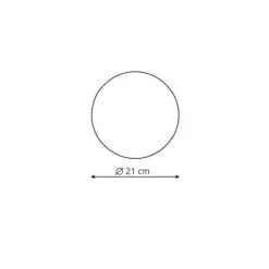 Sklep Kaja Okrąg ścienny ⌀21cm LED LP-8102/1C-12W BK PLATILLO | Kaja Oświetlenie