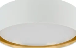 Best Okrągła, biało-złota lampa sufitowa TK 3433 BILBAO | Kaja Oświetlenie Żyrandole Nowoczesne