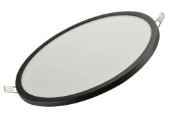 Sklep Kaja Okrągła czarna oprawa podtynkowa LED AZ4163 SLIM | Kaja Oświetlenie