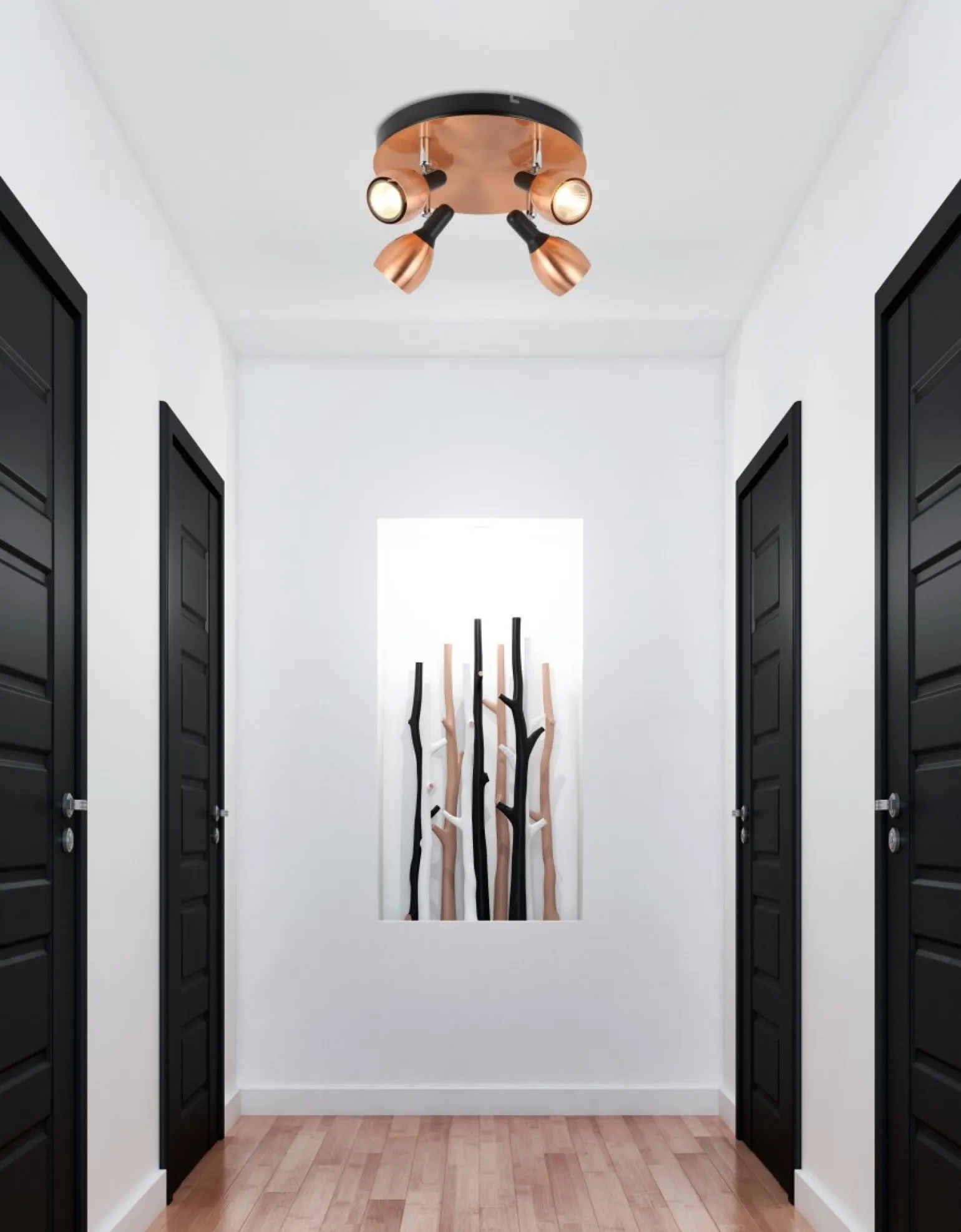 Sklep Kaja Okrągła lampa sufitowa z reflektorami 98-34878 CROSS | Kaja