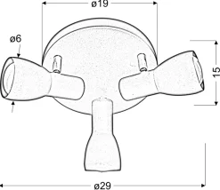 Sklep Kaja Okrągła lampa sufitowa z reflektorami 98-50793 PICARDO | Kaja