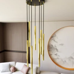 Best Sale Okrągła lampa sufitowa z wąskimi tubami 1332/7PREM SELTER | Kaja Żyrandole Nowoczesne