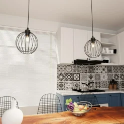 Best Okrągła lampa wisząca, regulowana 1369/1 z serii NANDO Żyrandole Nowoczesne