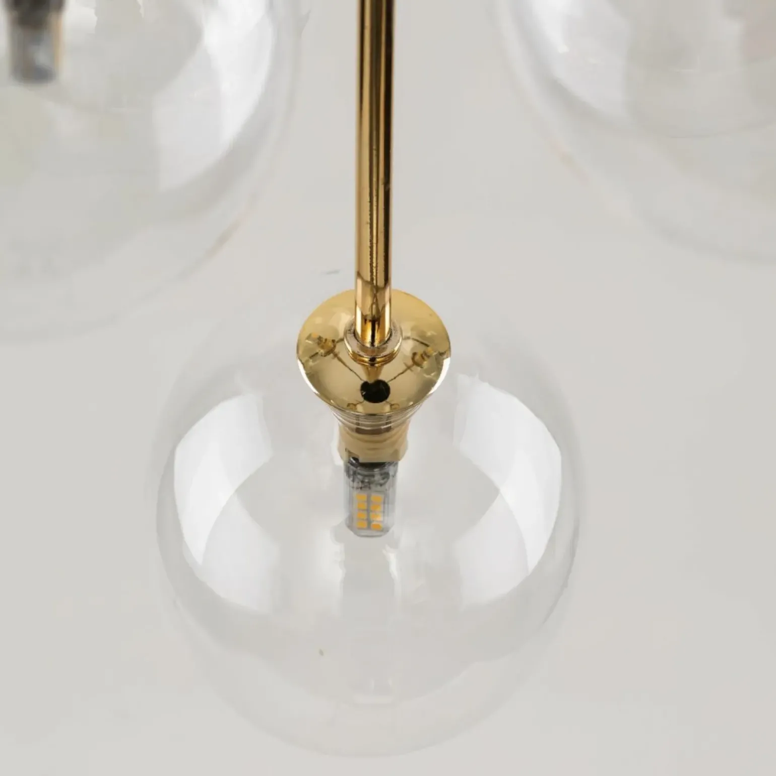 Store Okrągła lampa wisząca z kulistymi kloszami TK 5943 NILOS | Kaja Żyrandole Nowoczesne