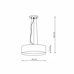 Discount Okrągła, ledowa lampa wisząca LP-043/1P BK HUDSON | Kaja Oświetlenie Żyrandole Nowoczesne