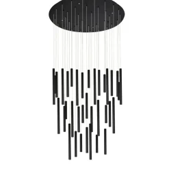 Best Okrągła, okazała lampa z tubami LED AZ5747 ILIOS 3-STEP DIMM | Kaja Żyrandole Nowoczesne