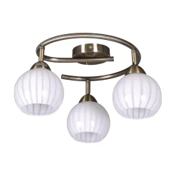 Sklep Kaja Okrągła, patynowa lampa sufitowa K-C9530/3 ATRIA | Kaja Oświetlenie