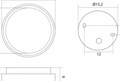 Sklep Kaja Okrągły, ledowy plafon sufitowy, moc 18W BN-OK200 z serii BENI | Kaja Oświetleni