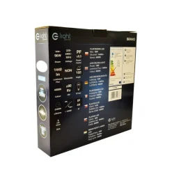 Sklep Kaja Okrągły plafon LED, srebrna ramka 4000K ⌀33cm ML4267 BRAVO | Kaja