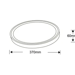 Sklep Kaja Okrągły plafon LED z neutralnym światłem LP-550/1C M 4WH – VEGAS