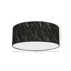 Sklep Kaja Okrągły plafon sufitowy, na duży gwint MLP7295 z serii SENSO | Kaja Oświetlenie