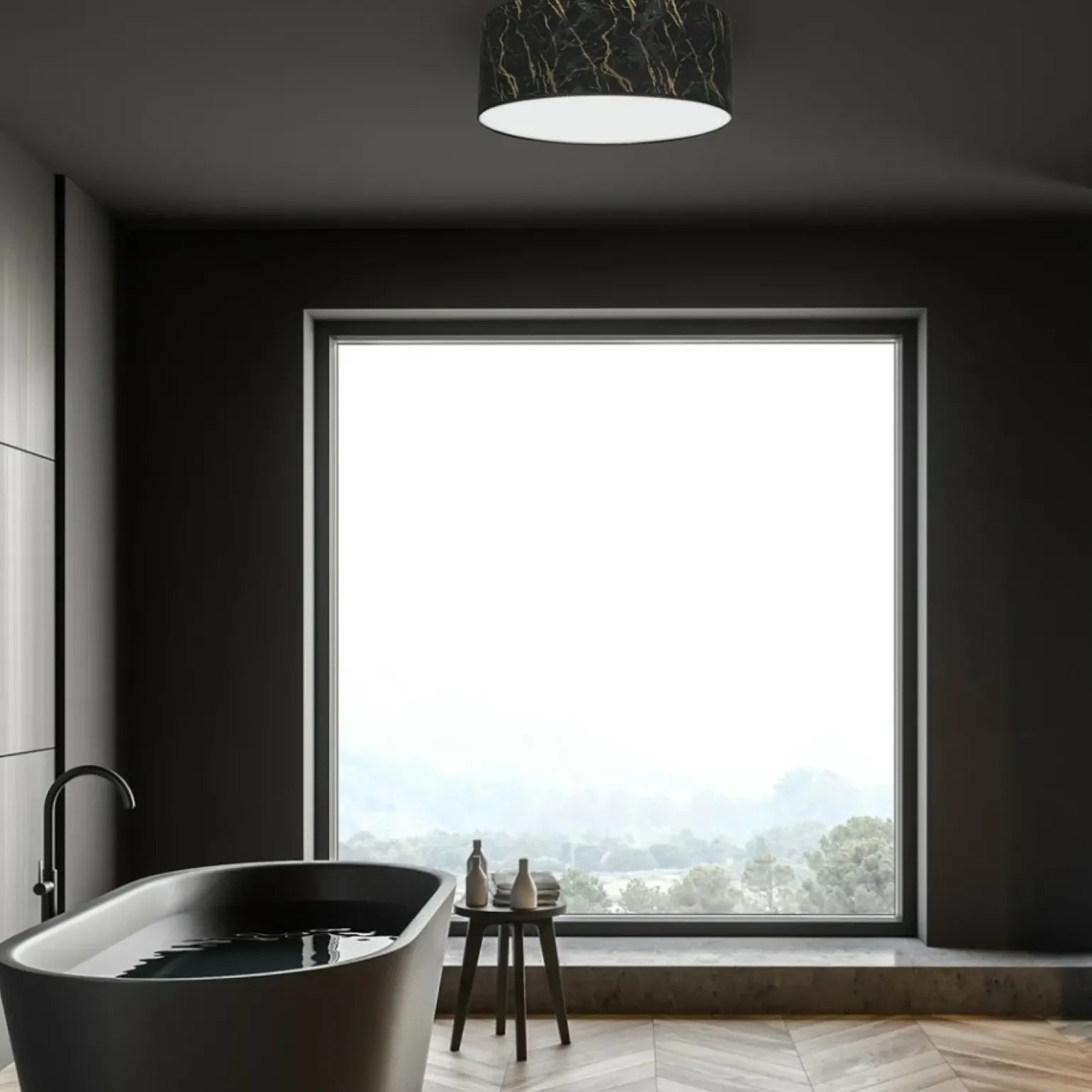 Sklep Kaja Okrągły plafon sufitowy, na duży gwint MLP7295 z serii SENSO | Kaja Oświetlenie