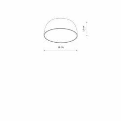 Sklep Kaja Okrągły plafon z czujnikiem ruchu ⌀38cm 3xE27 8010 SATELLITE | Kaja